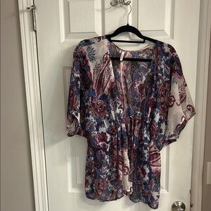 Floral Kimono Sleeve Top